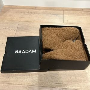 NAADAM Recycled Teddy Slipper Booties